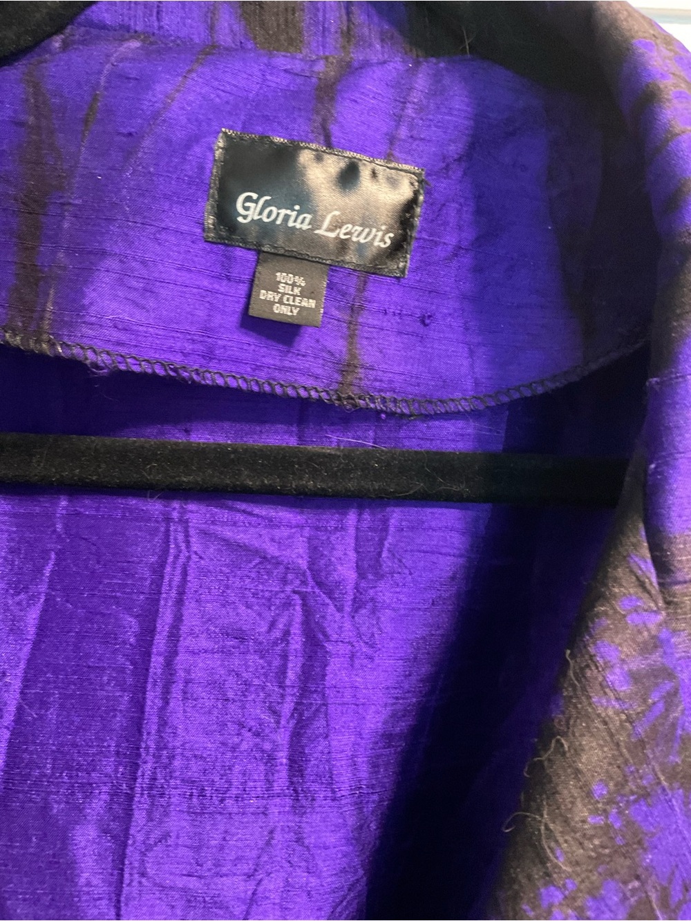 Women's Purple Silk Blazer